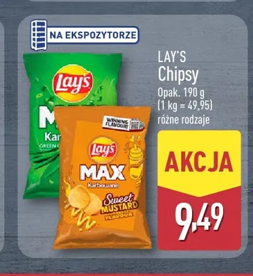 Chipsy Lay's Green Onion promocja w Aldi