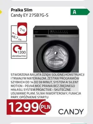 Pralka Slim Candy Ey 27SB7 g-S promocja w kakto.pl