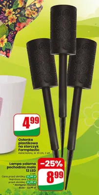 Lampa solarna pochodnia mała 12 LED promocja w Dino