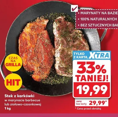 Stek z karkówki promocja w Kaufland