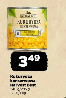 Kukurydza konserwowa Harvest Best promocja w Netto