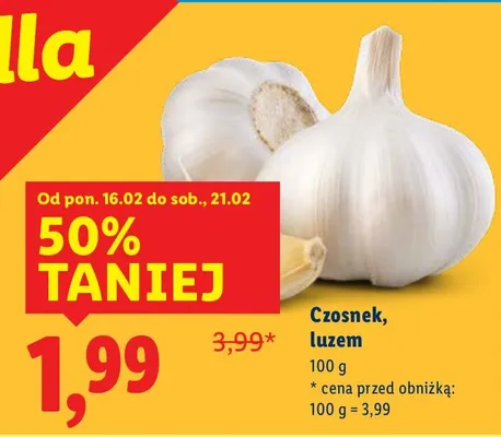 Czosnek luzem promocja w Lidl