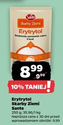 Erytrytol Skarby Ziemi Sante promocja w Netto