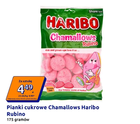 Pianki cukrowe Haribo Chamallows Rubino promocja w Action