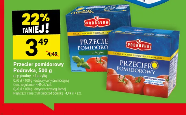 Przecier pomidorowy Podravka promocja w Twój Market