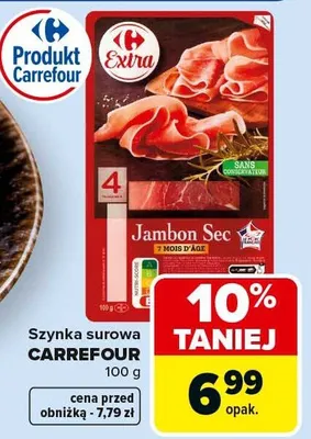 Szynka surowa promocja w Carrefour