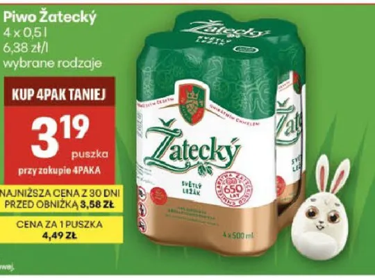 Piwo Zatecký promocja w Delikatesy Centrum