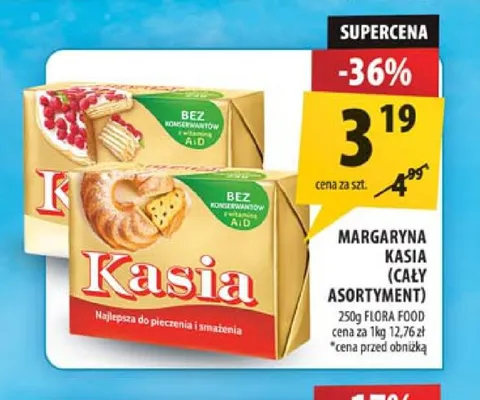Margaryna Kasia Flora Food promocja w Arhelan