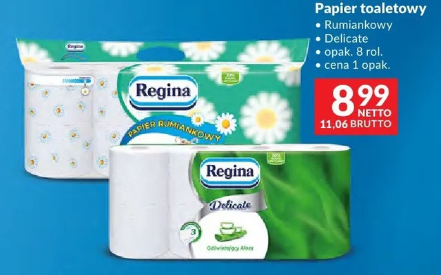 Papier toaletowy Regina Delicate promocja w Makro