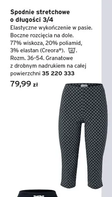 Spodnie stretchowe o długości 3/4 Tchibo promocja w Tchibo