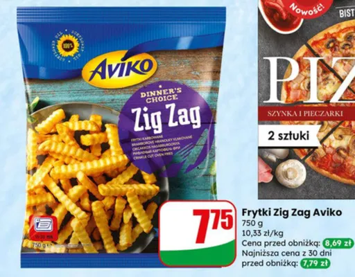 Frytki Zig Zag Aviko promocja w Dino