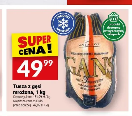 Tusza z gęsi mrożona Animpol promocja w Twój Market