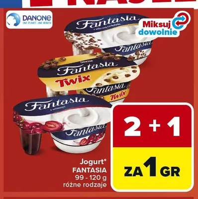 Jogurt Fantasia promocja w Carrefour