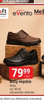 Buty męskie Hess promocja w Leclerc