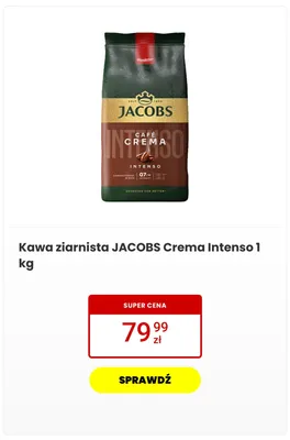 Kawa ziarnista JACOBS Crema Intenso promocja w Media Expert