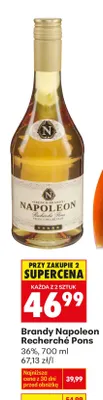 Brandy Napoleon Recherché Pons promocja w Biedronka