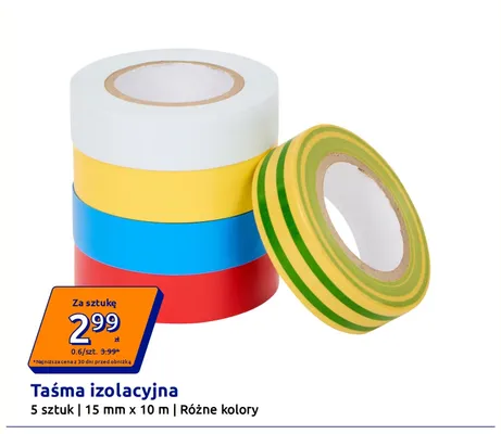 Taśma izolacyjna 5-pak promocja w Action