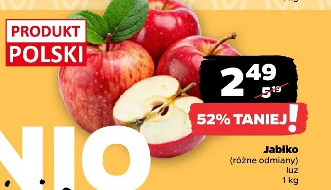 Jabłko (różne odmiany) luz promocja w Netto