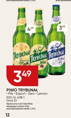 Piwo bezalkoholowe Trybunał Zero promocja w Chata Polska