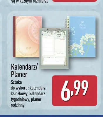 Kalendarz tygodniowy promocja w Aldi