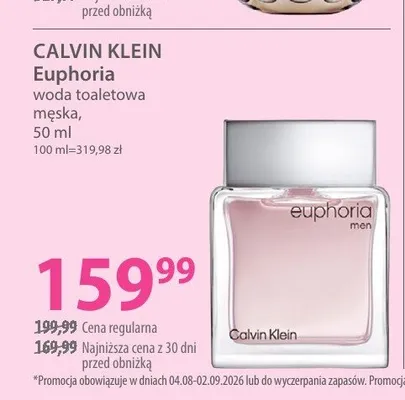 Woda toaletowa męska Calvin Klein Euphoria promocja w Hebe