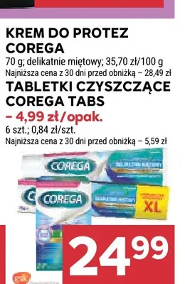 Tabletki czyszczące Corega Tabs promocja w Stokrotka