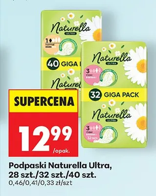 Podpaski Ultra 28szt promocja w Biedronka
