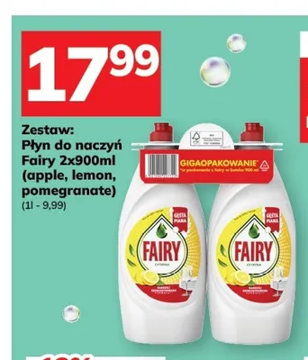 Płyn do naczyń Fairy apple 2-pak 900 ml promocja w Hitpol