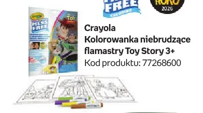 Kolorowanka niebrudzące flamastry Toy Story Crayola promocja w Empik