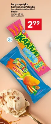 Lody na patyku Pirulo mango promocja w LEWIATAN