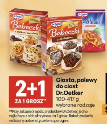 Babeczki czekoladowe Dr.Oetker promocja w Delikatesy Centrum