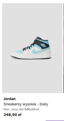 Sneakersy wysokie Jordan biały promocja w Lounge by Zalando