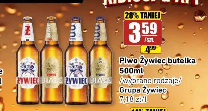 Piwo Żywiec Jasne Pełne promocja w API Market