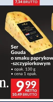 Ser Gouda o smaku paprykowo-szczypiorkowym DeliQ promocja w Makro