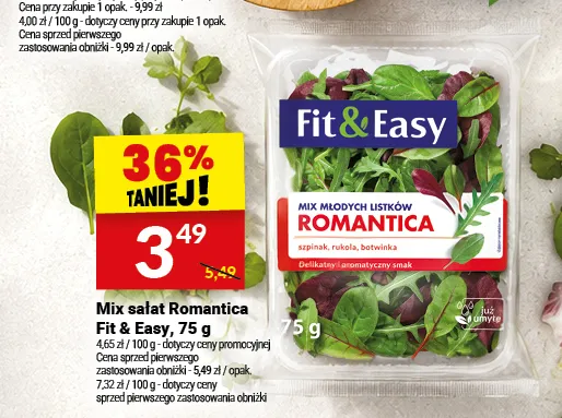 Mix sałat Romantica Fit & Easy promocja w Twój Market