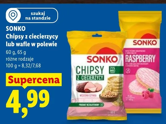 Wafle w polewie Sonko promocja w Lidl