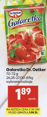 Galaretka truskawkowa wybrane rodzaje promocja w Delikatesy Centrum