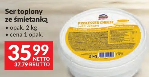 Ser topiony ze śmietanką Prince promocja w Makro