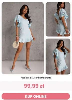 Sukienka Niebieska Marinette Renee promocja w Renee