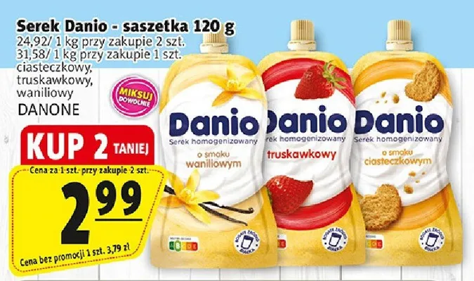 Serek Danio - saszetka promocja w Prim Market
