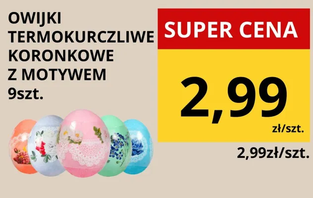 Owijk termokurczliwe koronkowe z motywem promocja w Supeco