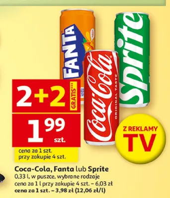 Coca-Cola, Fanta lub Sprite promocja w Auchan