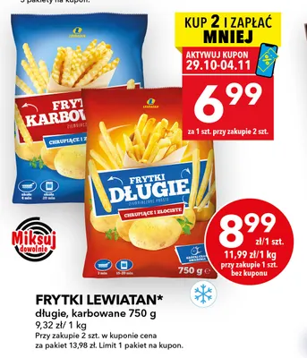 Frytki długie Lewiatan promocja w LEWIATAN