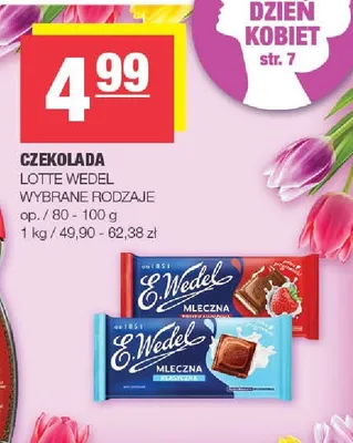 Czekolada mleczna wybrane rodzaje promocja w SPAR