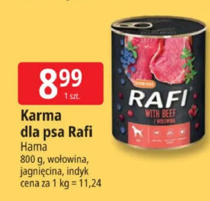 Karma dla psa Rafi promocja w Leclerc