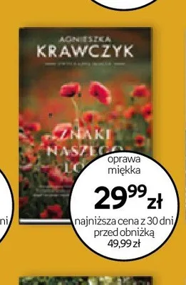 Książka Znaki naszego losu Agnieszka Krawczyk promocja w Empik