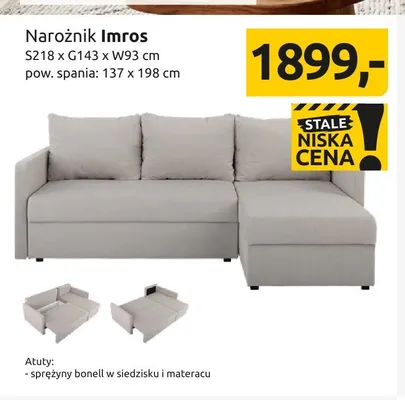 Narożnik Imros promocja w Black Red White
