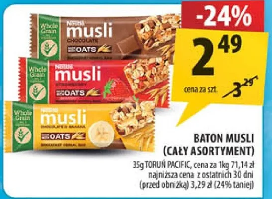 Baton musli Nestlé Oats promocja w Arhelan