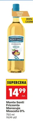 Wino Frizzante Maracuja Moscato 0% promocja w Biedronka