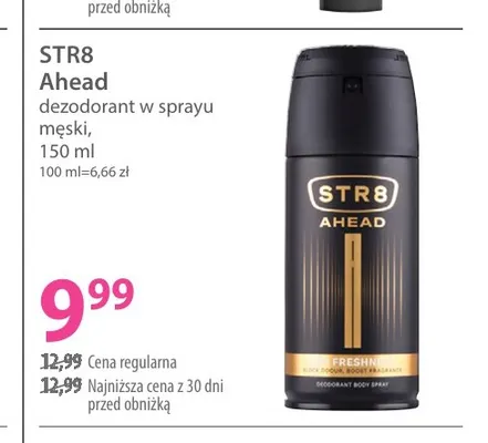 Dezodorant w sprayu męski Ahead STR8 promocja w Hebe